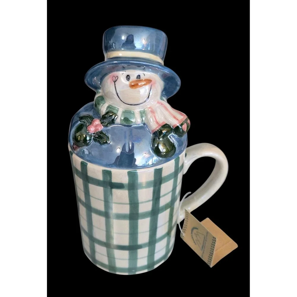 Crazy Mountain plaid ceramic
